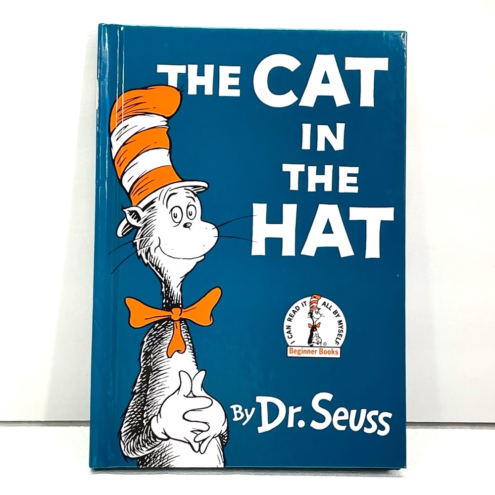 The Cat In The Hat Hardcover Book Dr. Seuss Illustrated Beginner Children’s Book